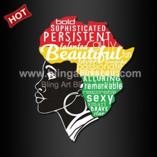 BEAUTIFUL IS IN MY AFRICAN DNA Heat Transfers Natural Afro Pride